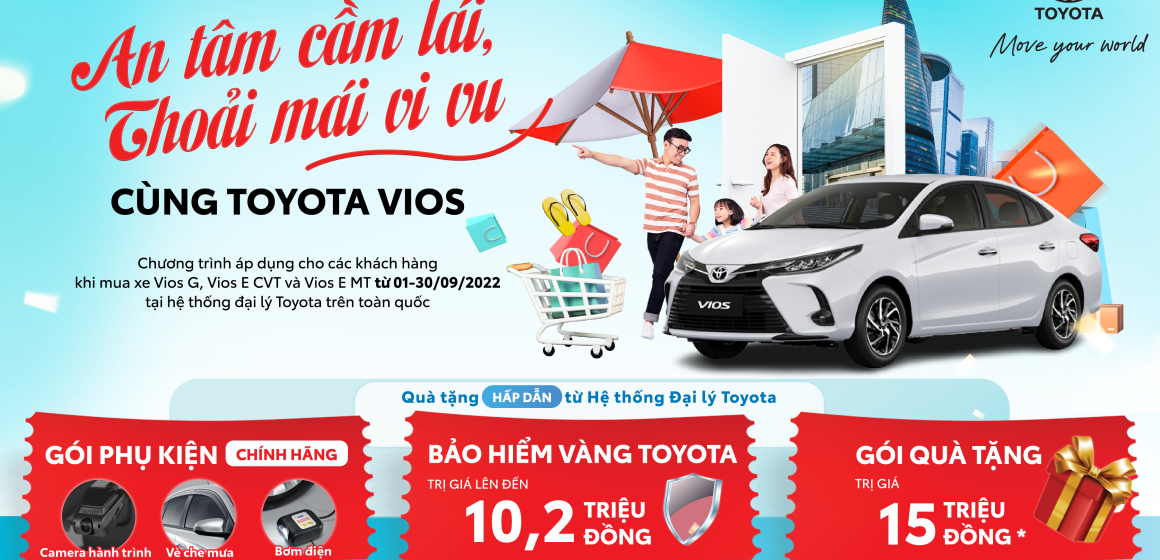 Ưu đãi cho khách hàng mua xe Toyota Vios tháng 9/2022